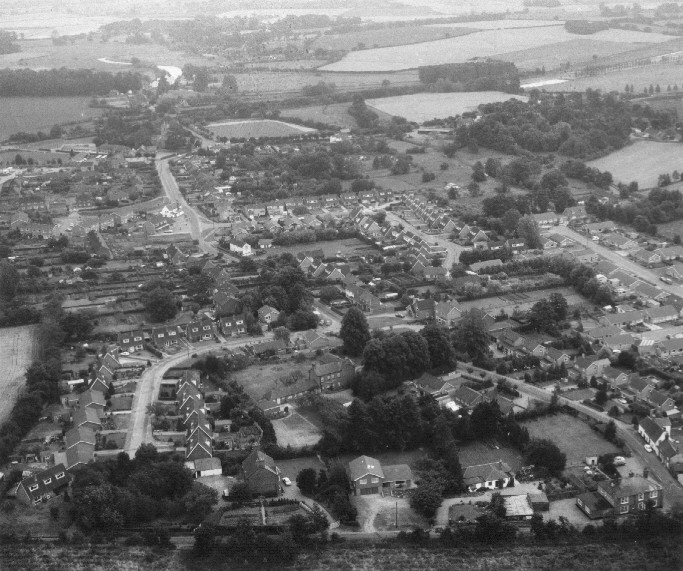 Above Buxton - photo from the air.